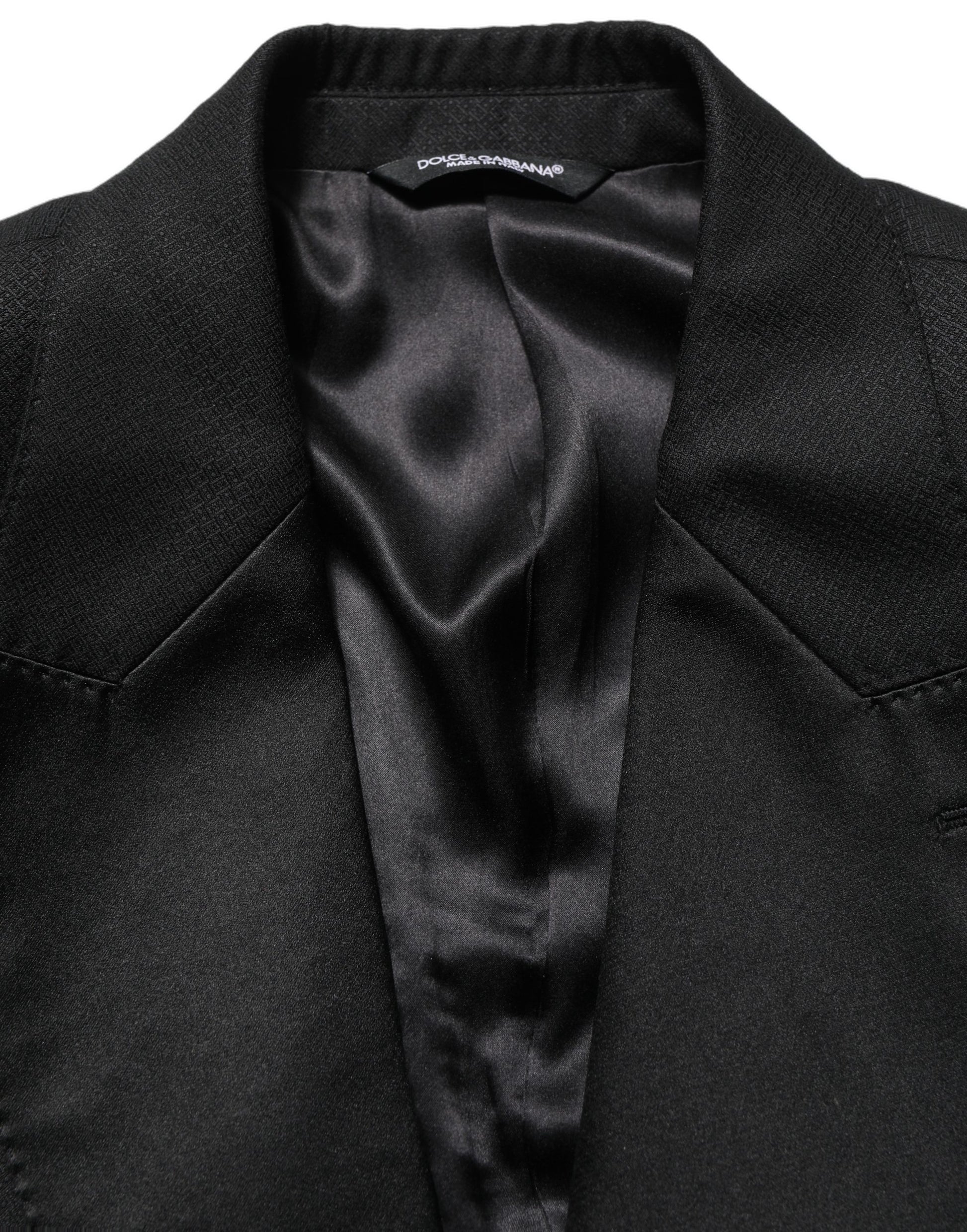 Black Wool Slim Fit Formal 2 Piece Men Suit