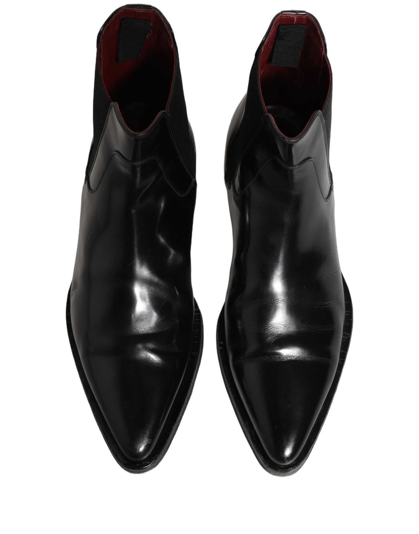 Black Chelsea Slip On Men Ankle Boots Shoes