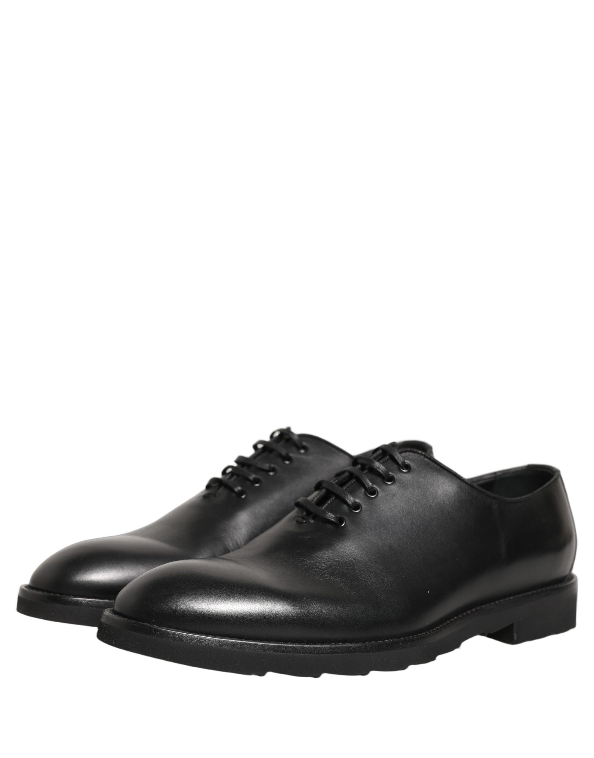 Black Leather Men Oxford Dress Formal Shoes