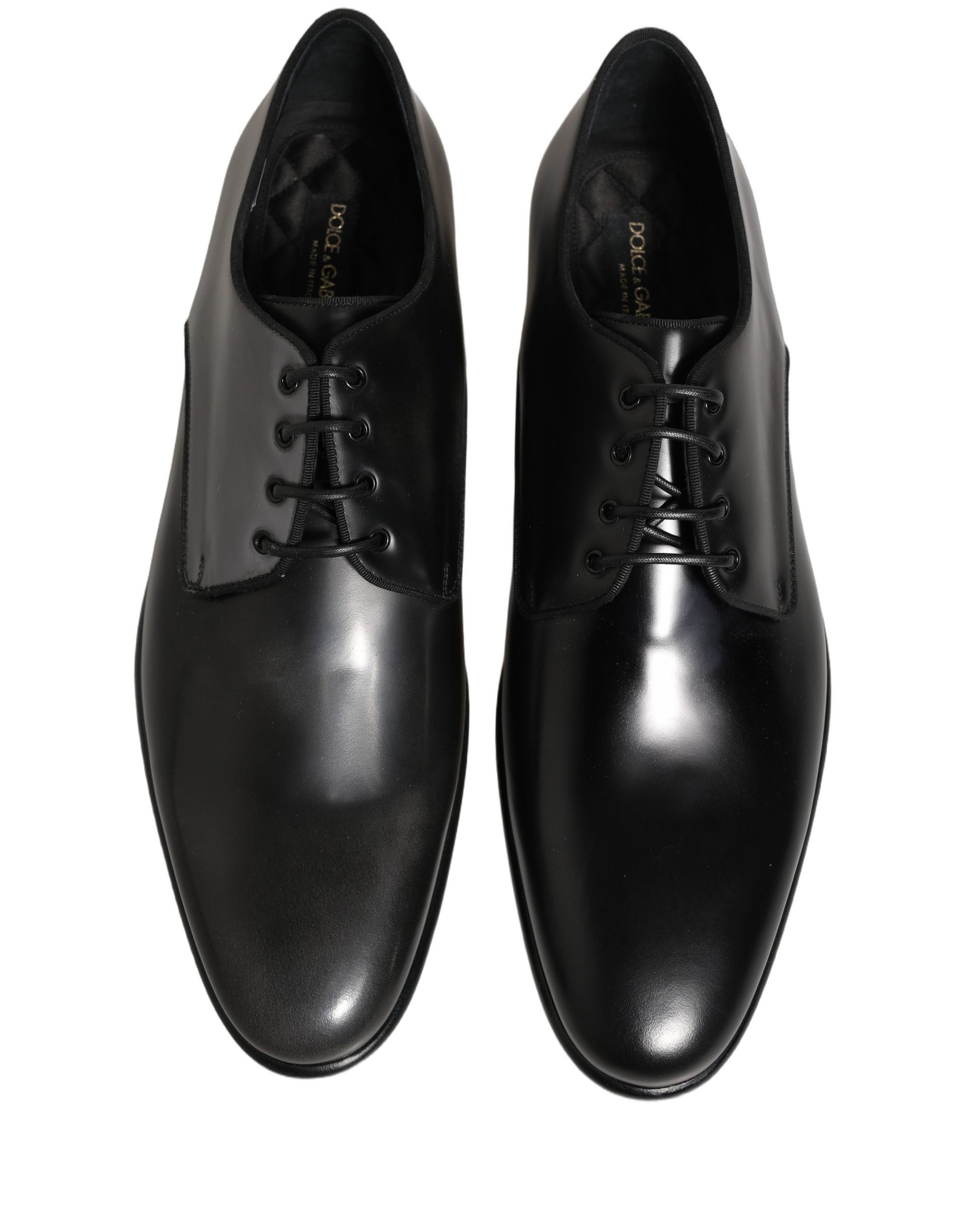 Black Leather Men Derby Dress Formal Shoes