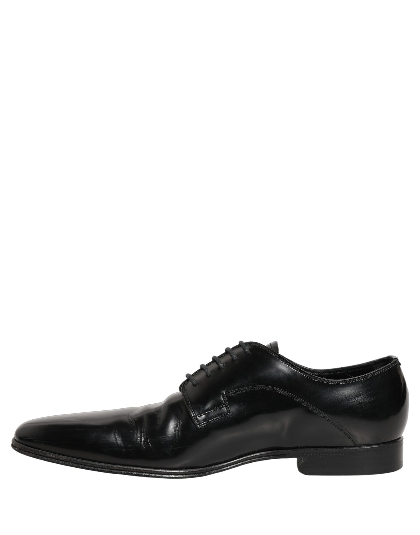 Black Leather Men Derby Dress Formal Shoes