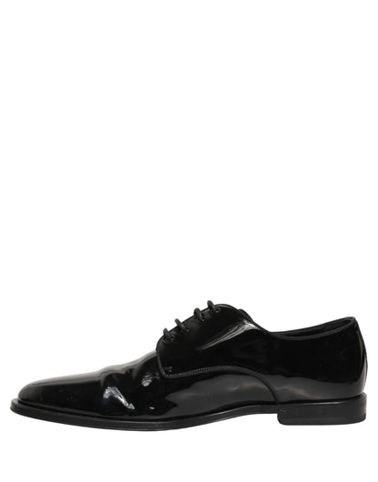 Black Leather Men Derby Dress Formal Shoes