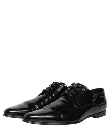 Black Leather Derby Dress Men Formal Shoes