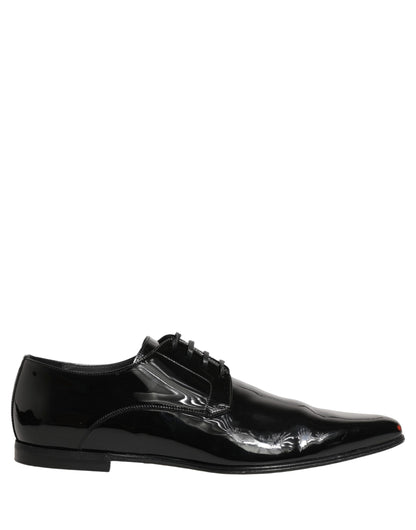 Black Leather Derby Dress Men Formal Shoes