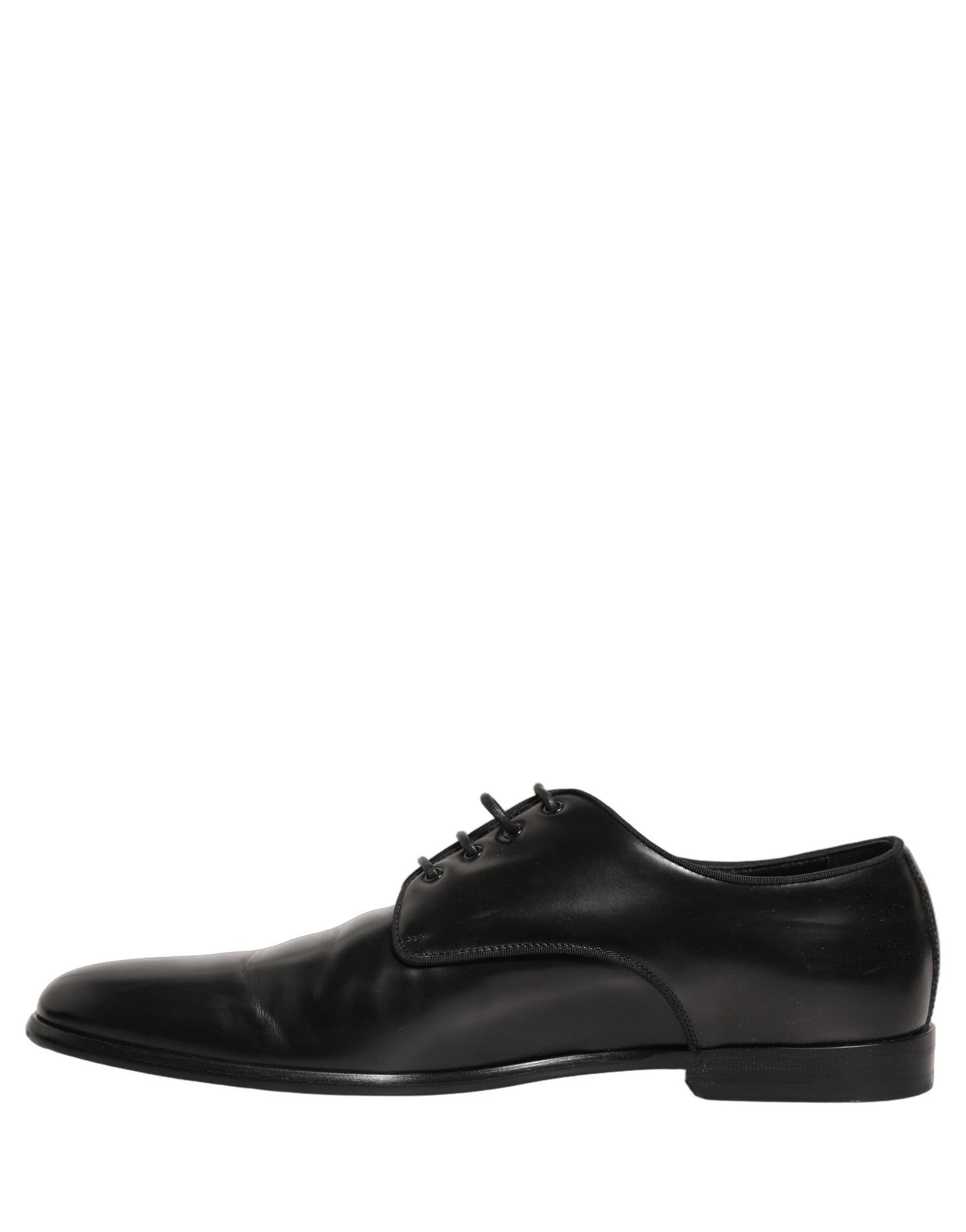 Black Leather Men Derby Dress Formal Shoes