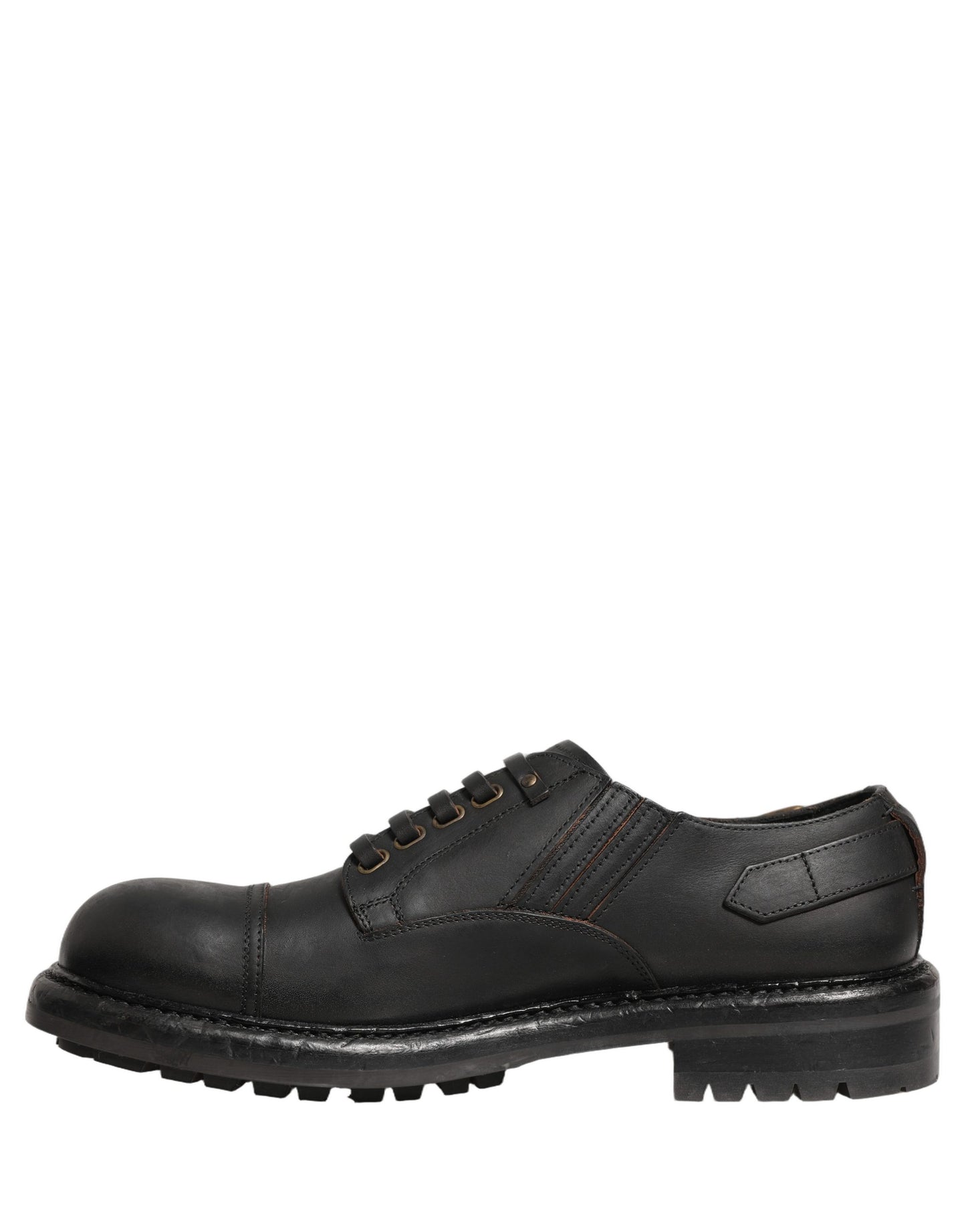 Dress Black Leather Lace Up Derby Men Shoes