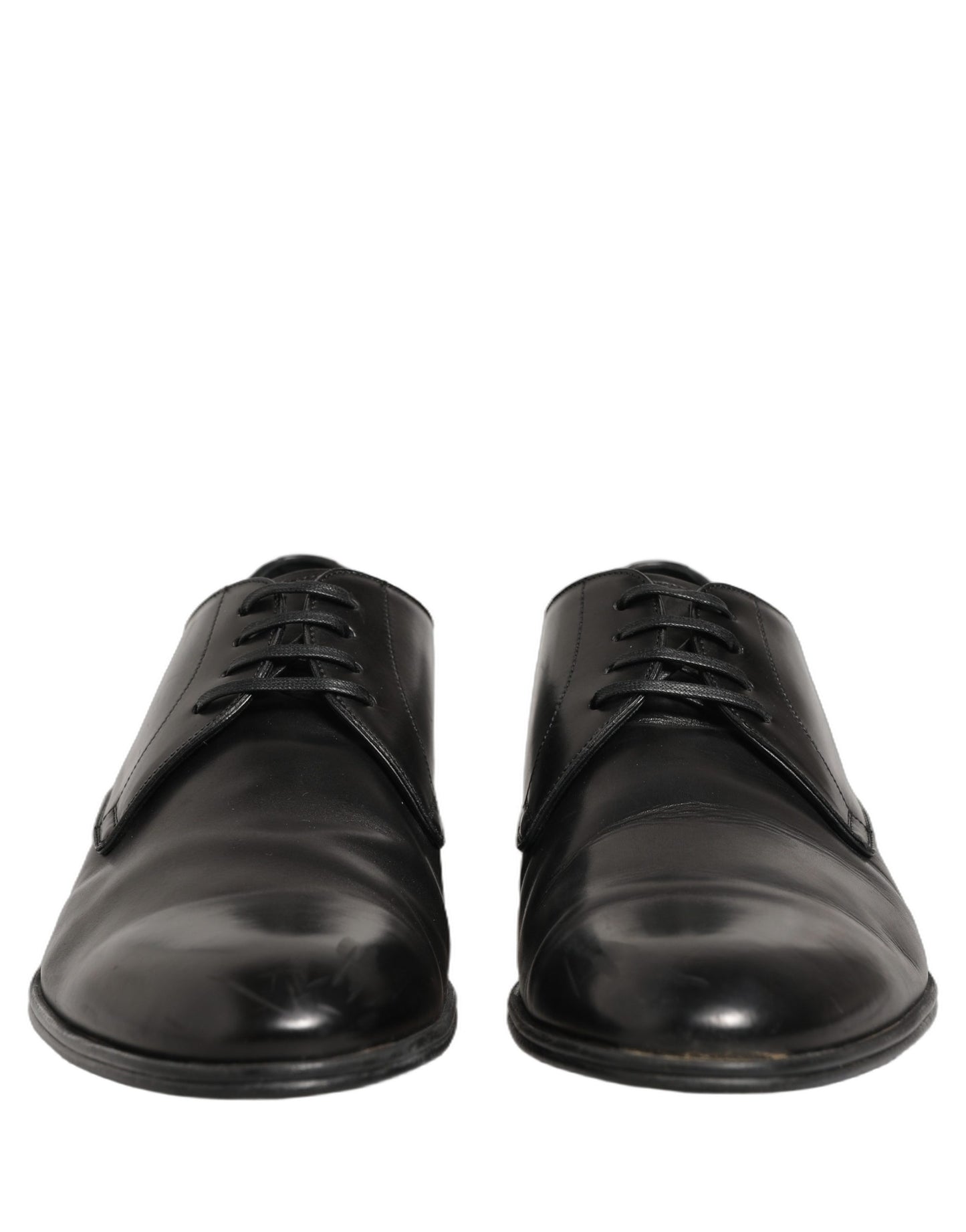 Dress Black Leather Lace Up Derby Shoes