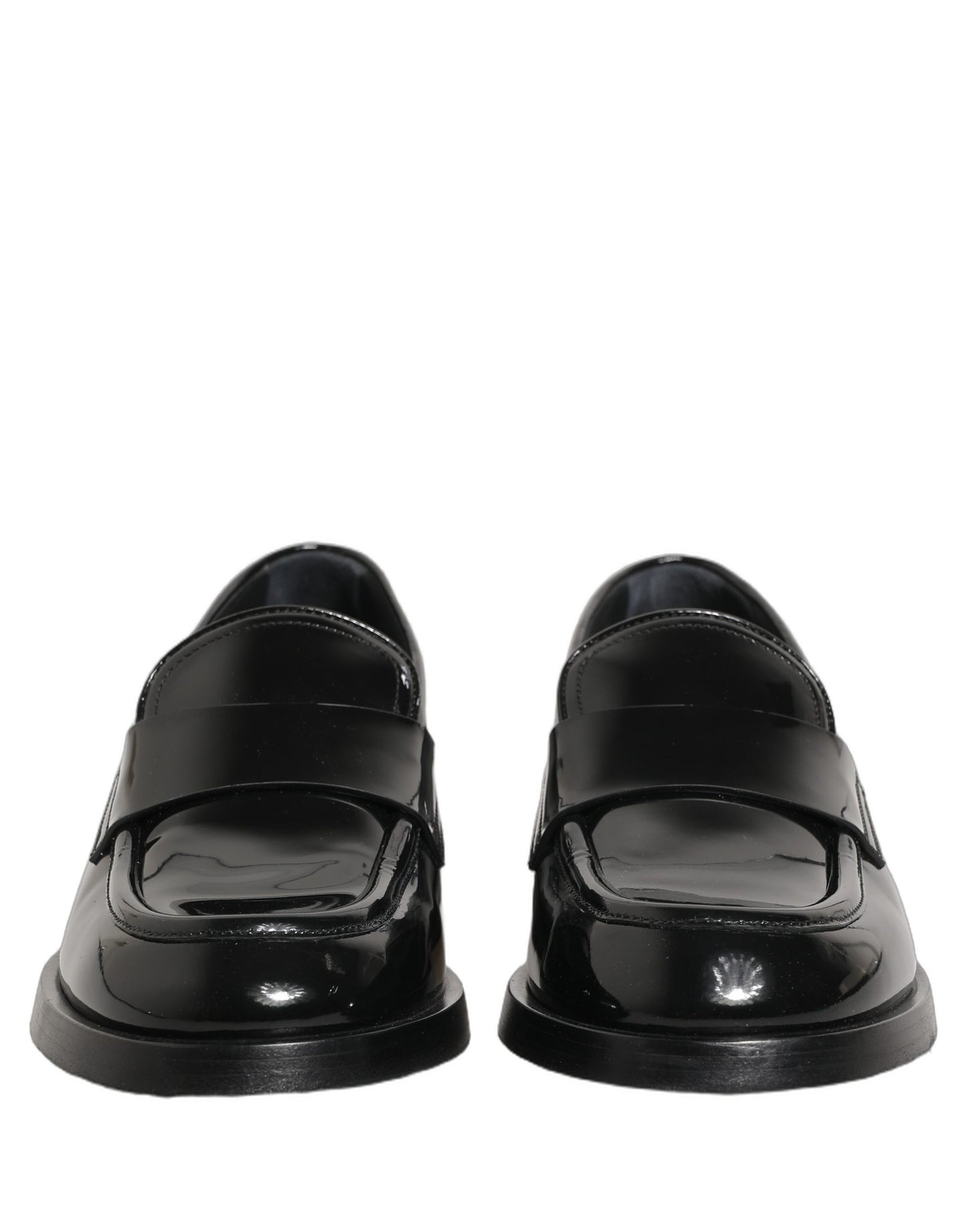 Black Leather Formal Men Dress Loafers Shoes
