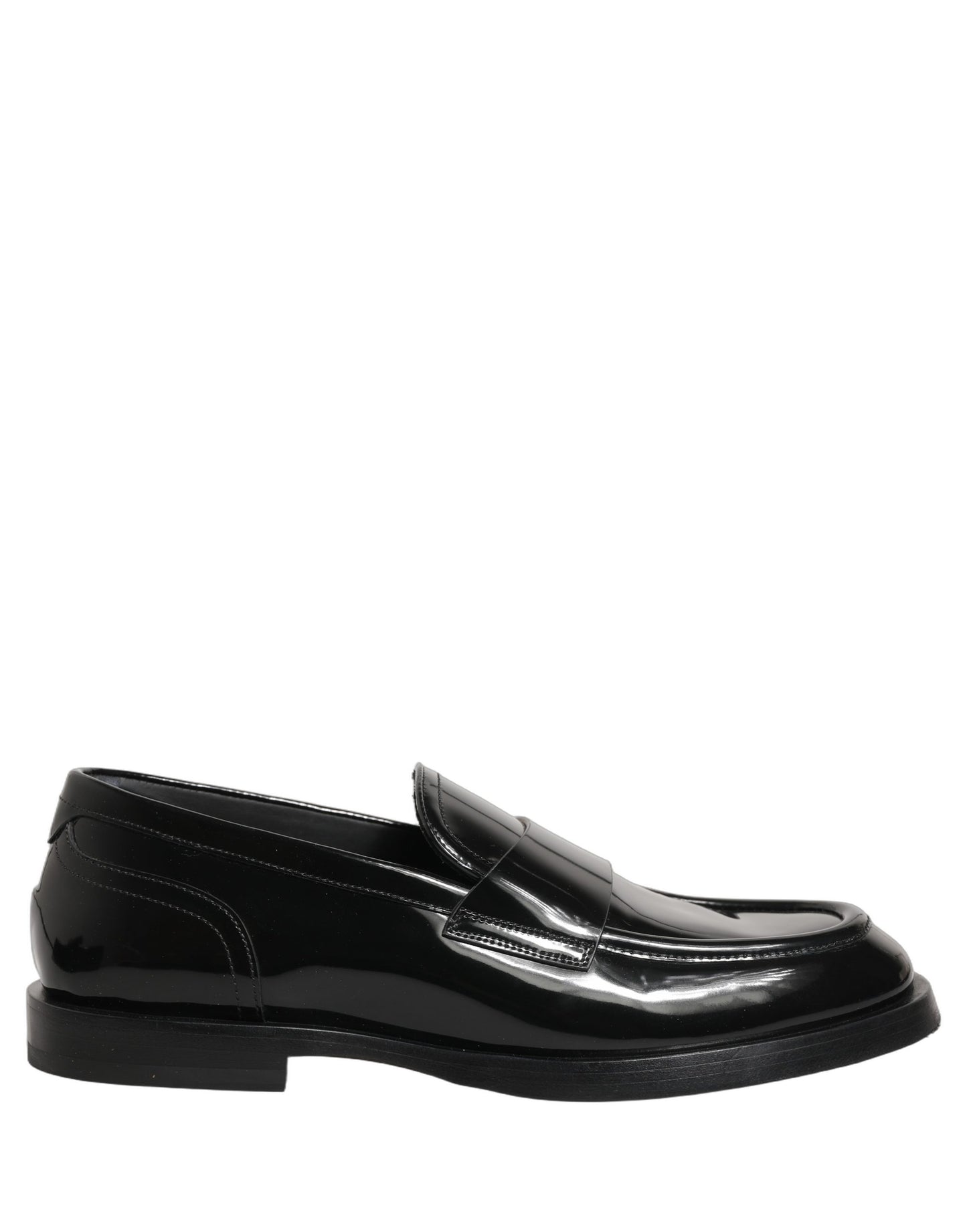 Black Leather Formal Men Dress Loafers Shoes