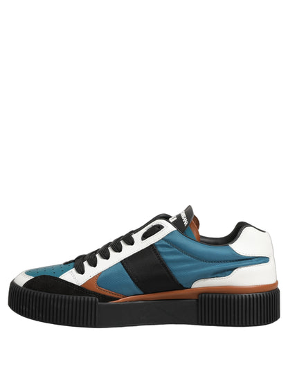 Multicolor Leather MIAMI Low Top Men Sneakers Shoes