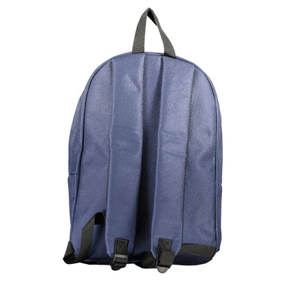 Blue Polyester Men's Backpack