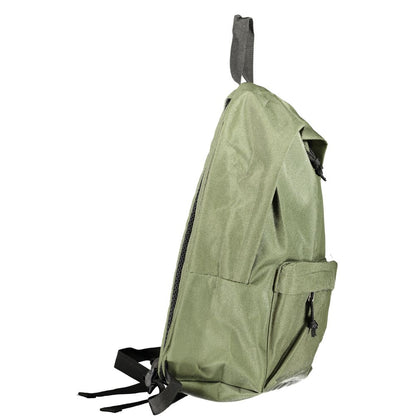 Green Polyester Men's Backpack