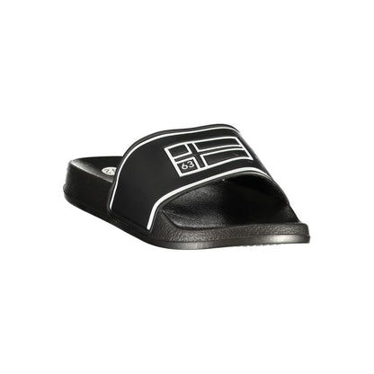 Black Polyurethane Men's Slipper