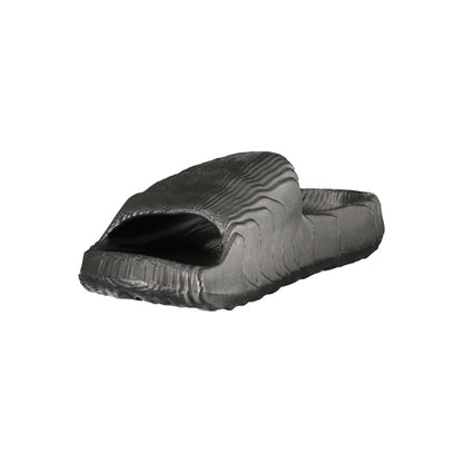 Black Polyurethane Men Slipper