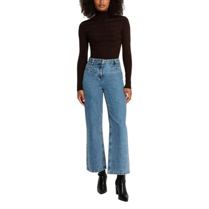 Brown Viscose Turtleneck