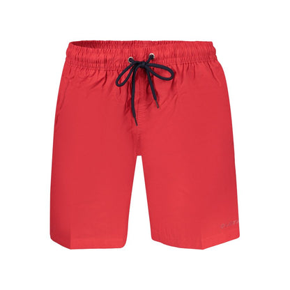 Rosso Poliammide Male Swimwear