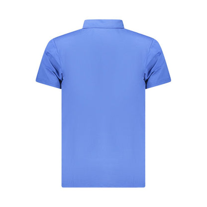 Blue Polyester Men's Polo Shirt