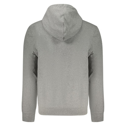 Gray Cotton Men's Hoodie