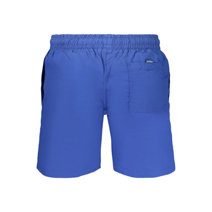 Blue Polyamide Men Swimwear
