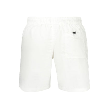 White Polyamide Men's Swimwear
