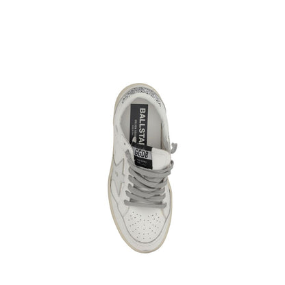 Silver Calf Leather Bos Taurus Low Top Sneakers