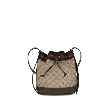 Beige Cotton Backet Bag