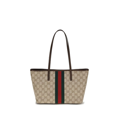 Beige Cotton Shoulder Bag