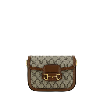 Brown Polyethylene Shoulder Bag