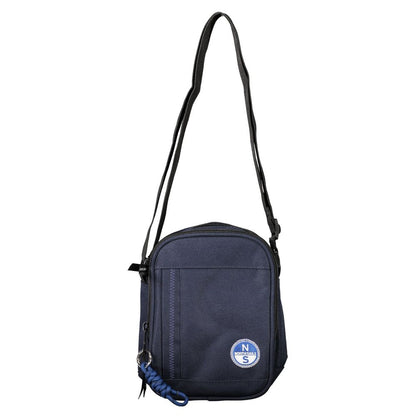 Blue Polyester Shoulder Bag