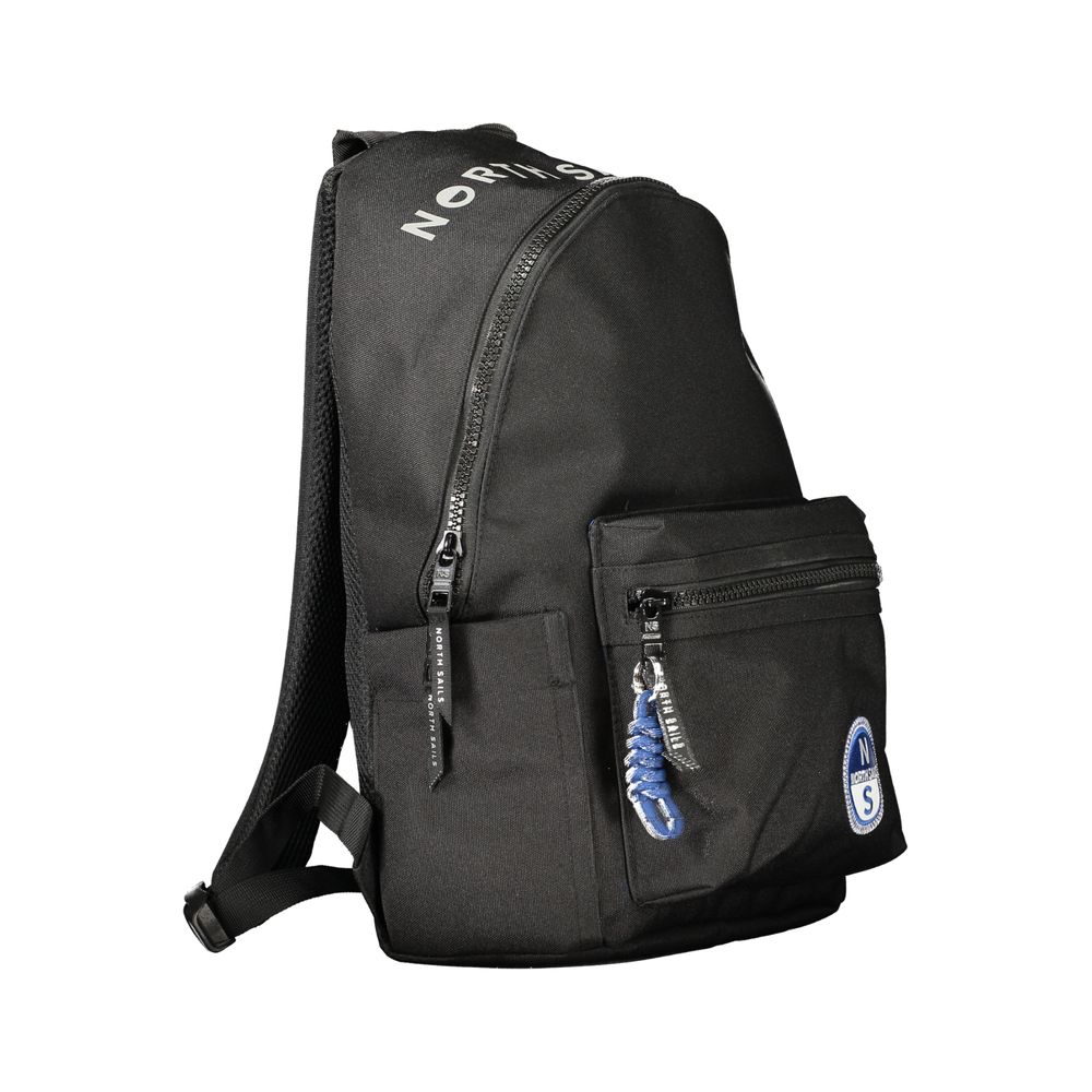 Black Polyester Backpack