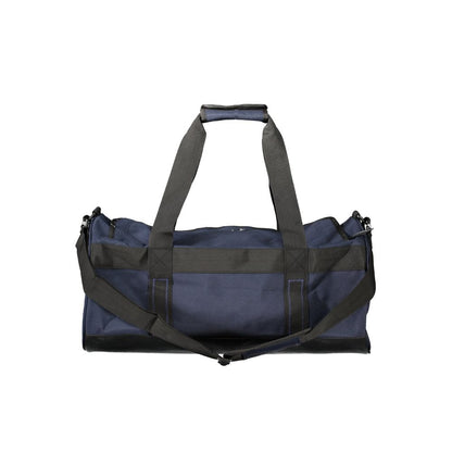 Blue Polyester Handbag