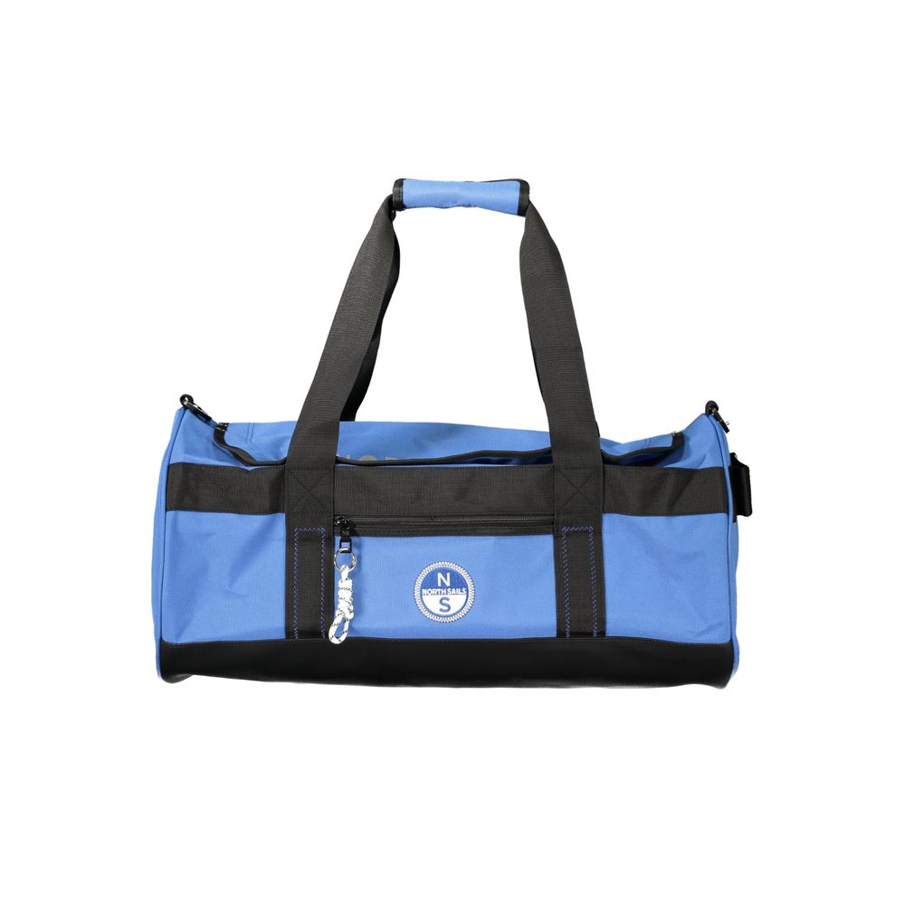 Blue Polyester Handbag
