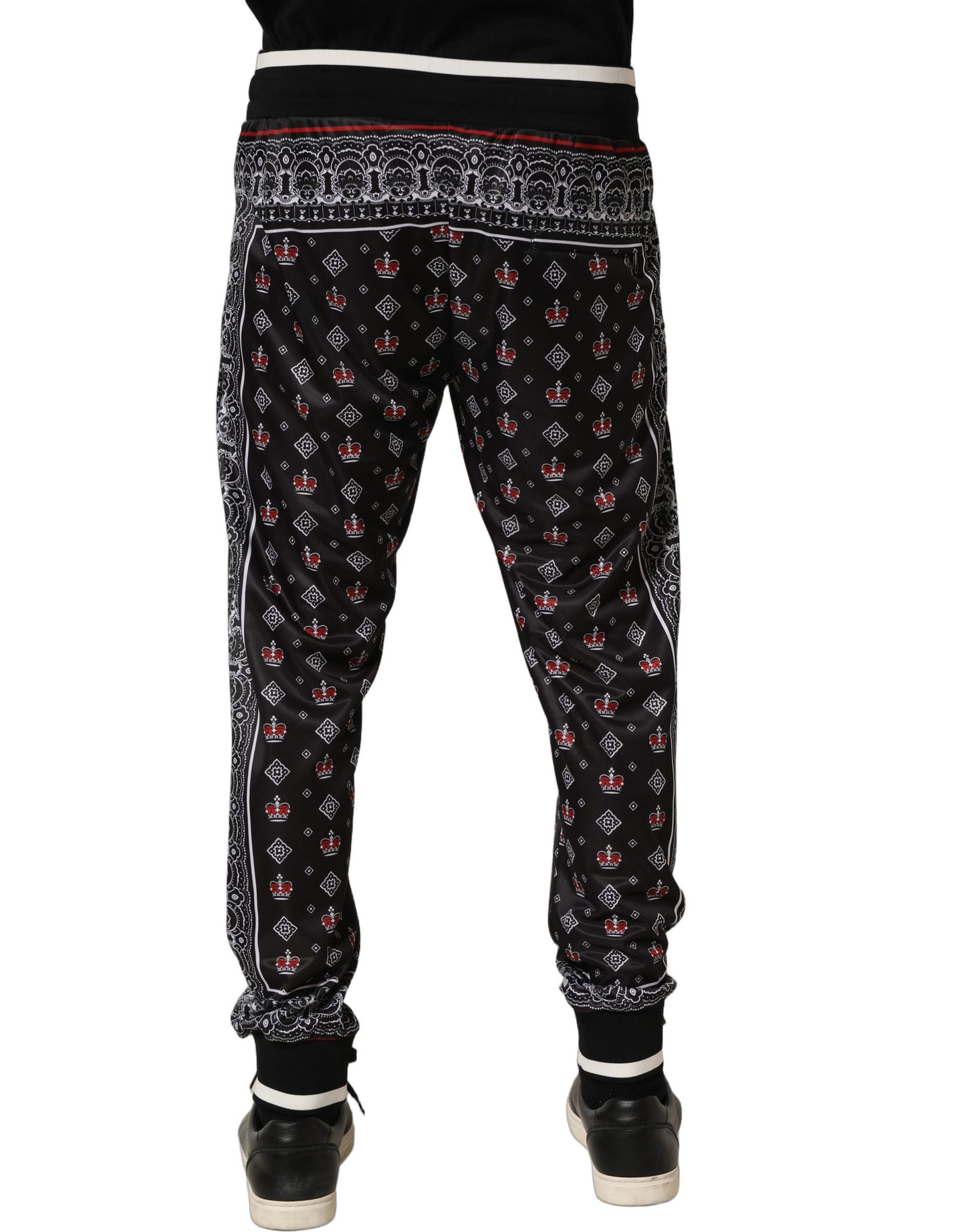 Black Bandana Crown Jogger Men Trouser Pants