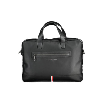 Black Polyurethane Men's Briefcase