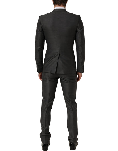 Gray MARTINI Slim Fit Formal 3 Piece Suit