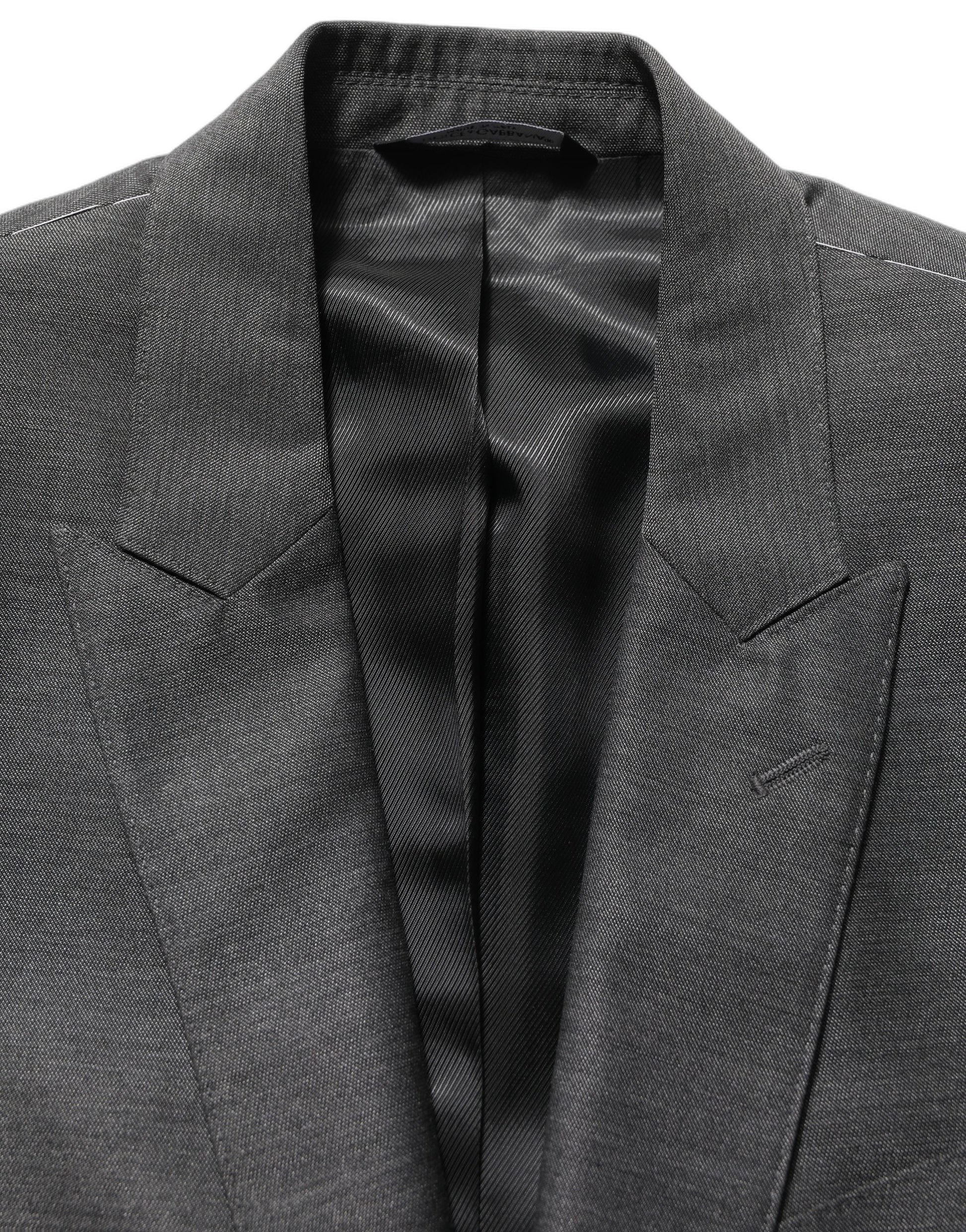 Gray MARTINI Slim Fit Formal 3 Piece Suit