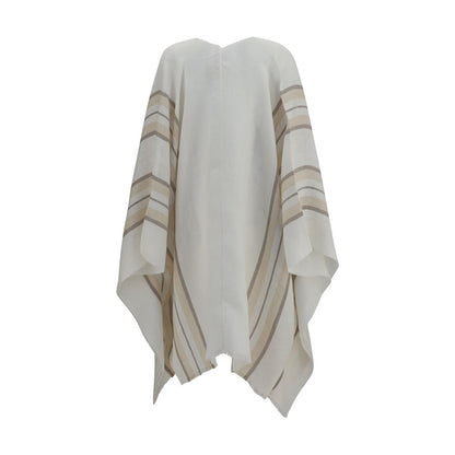 Beige Linen Poncho