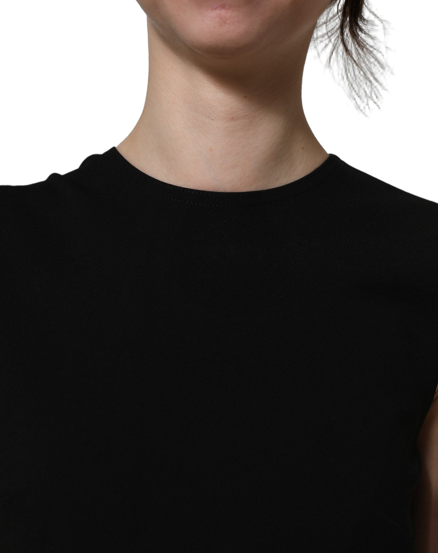 Black Cut Out Detail Sleeveless Maxi Dress