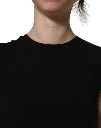 Black Cut Out Detail Sleeveless Maxi Dress