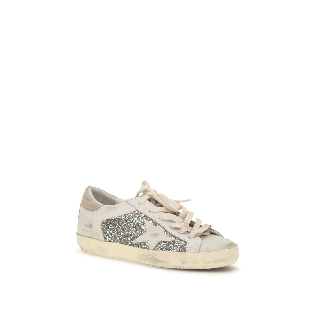 Beige Calf Leather Bos Taurus Sneakers