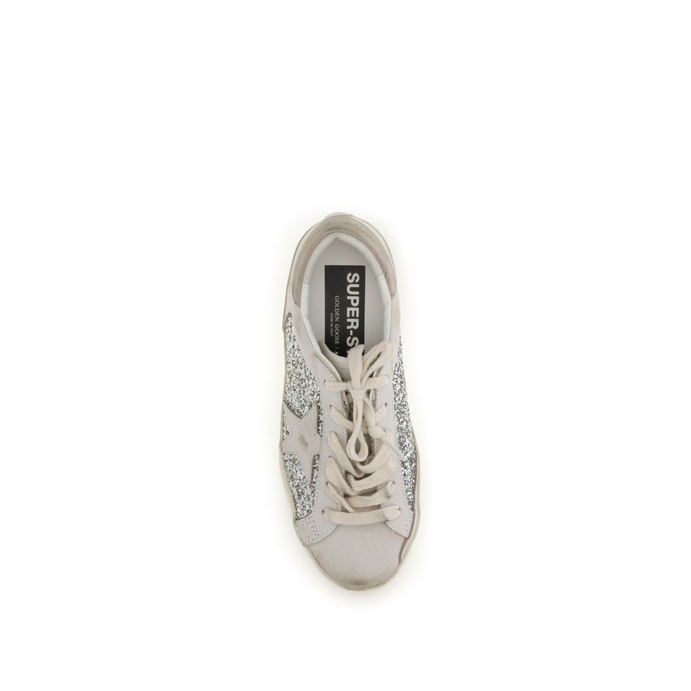 Beige Calf Leather Bos Taurus Sneakers