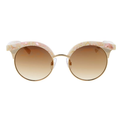 Beige Metal Sunglasses