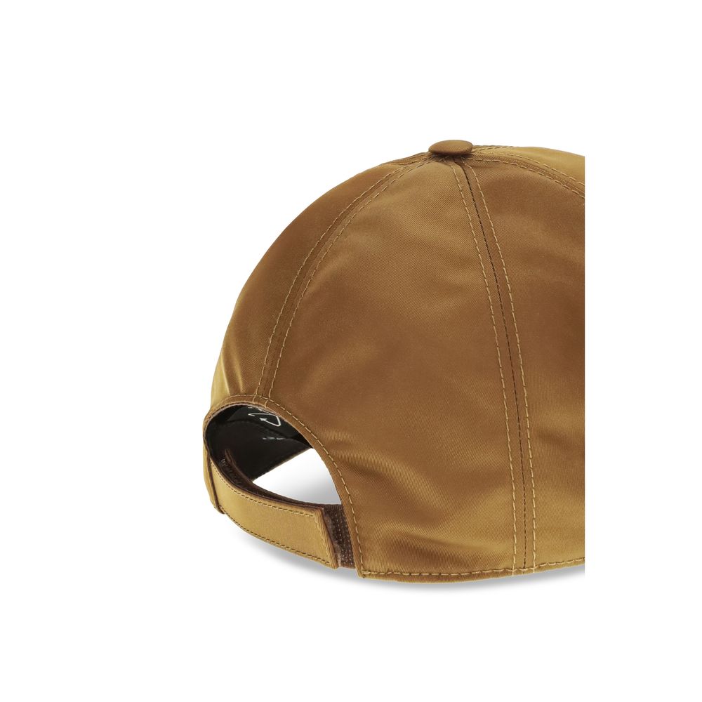 Beige Polyamide Cap (Baseball Hat)