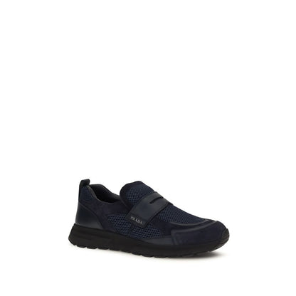 Blue Calf Leather Bos Taurus Athletic Sneakers