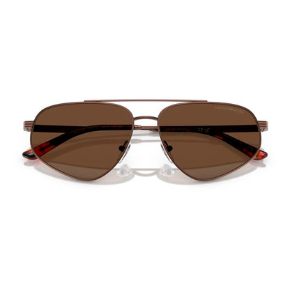 Brown Metal Sunglasses