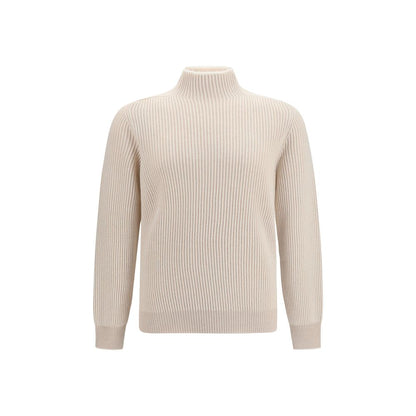 Beige Cashmere Turtleneck