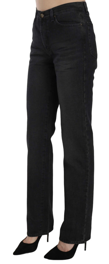 Elevate Your Style: Chic Black High Waist Denim