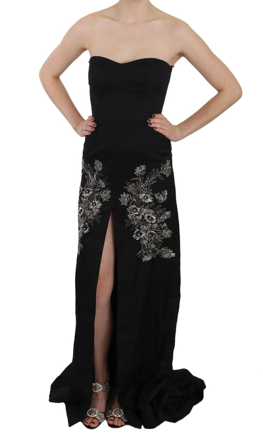 Enchanting Black Maxi Flare Dress