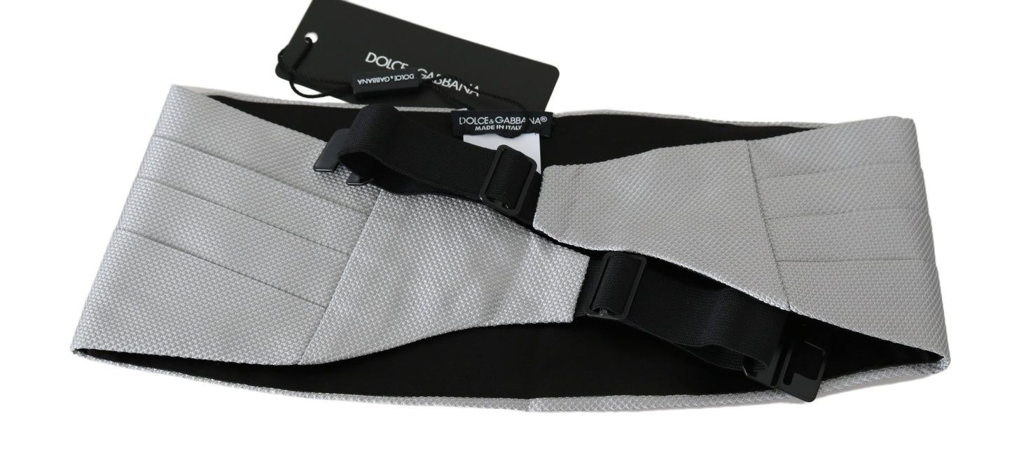 Elegant Silk Gray Cummerbund