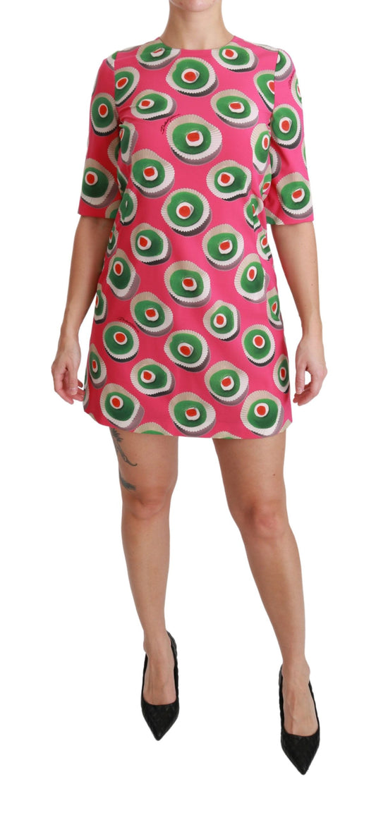 Pink Sicily Cupcake Shift Mini Dress